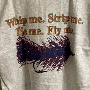 NWOT Trouts Original Dry Goods Fly Fishing TShirt